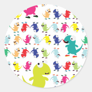 Lil Dino Lizards Classic Round Sticker