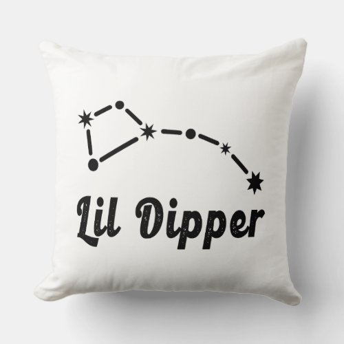Lil Dipper Constellation Ursa Minor Throw Pillow