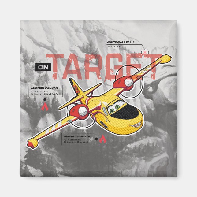 Lil' Dipper On Target Graphic Magnet (Front)