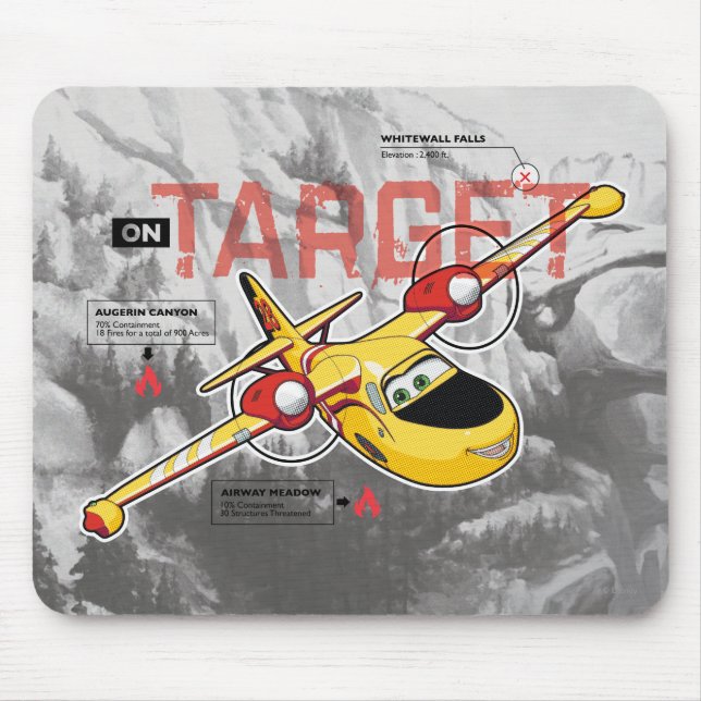 Lil' Dipper On Target Graphic Mouse Pad (Front)