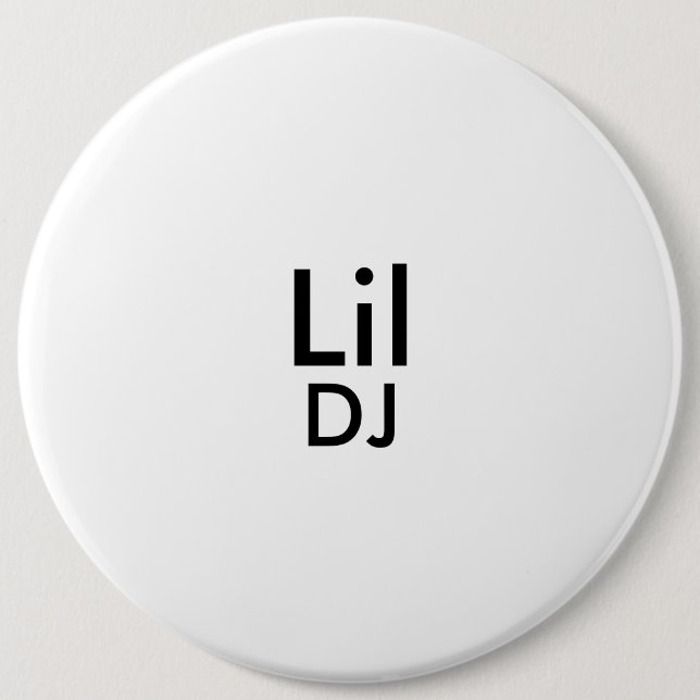 lil dj's botton pinback button (Front)