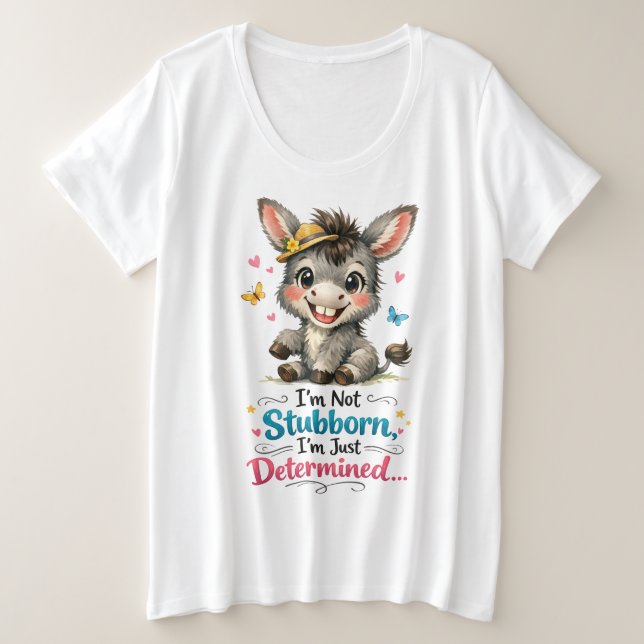 LIL Donkey Plus Size T-Shirt (Design Front)
