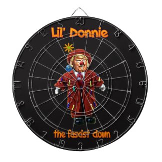Lil' Donnie the fascist clown dartboard