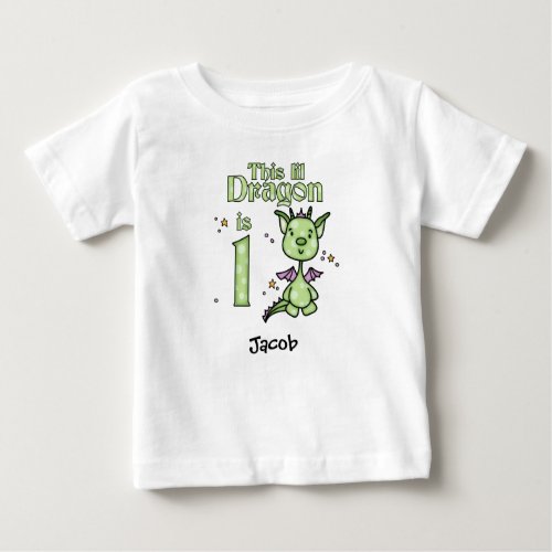 Lil Dragon 1st Birthday Baby T_Shirt