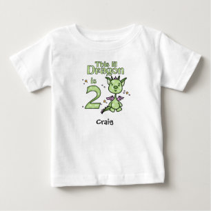 Lil Dragon 2nd Birthday Baby T-Shirt