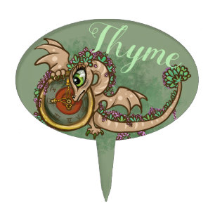 Lil Dragon Herb Garden Marker~thyme Cake Topper