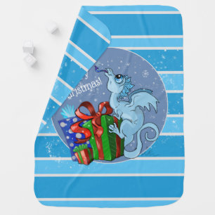lil' Dragon Snowflake Baby Blanket
