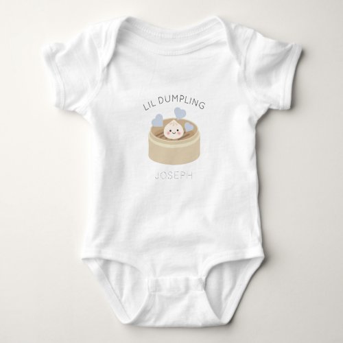 Lil Dumpling in Chinese Steamer Boy Baby Bodysuit