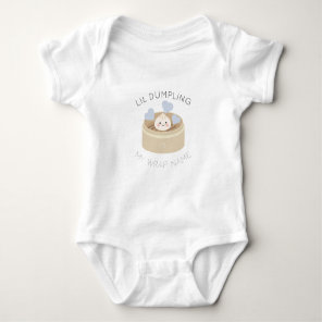 Lil Dumpling is My Wrap Name Boy Baby Bodysuit