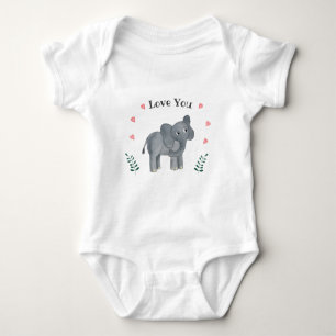 Lil Elephant  Baby Bodysuit