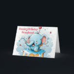 LIL ELEPHANT GRANDSON BIRTHDAY CARD<br><div class="desc">Here's an adorable birthday card for your grandson.</div>