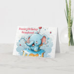 LIL ELEPHANT GRANDSON BIRTHDAY CARD<br><div class="desc">Here's an adorable birthday card for your grandson.</div>