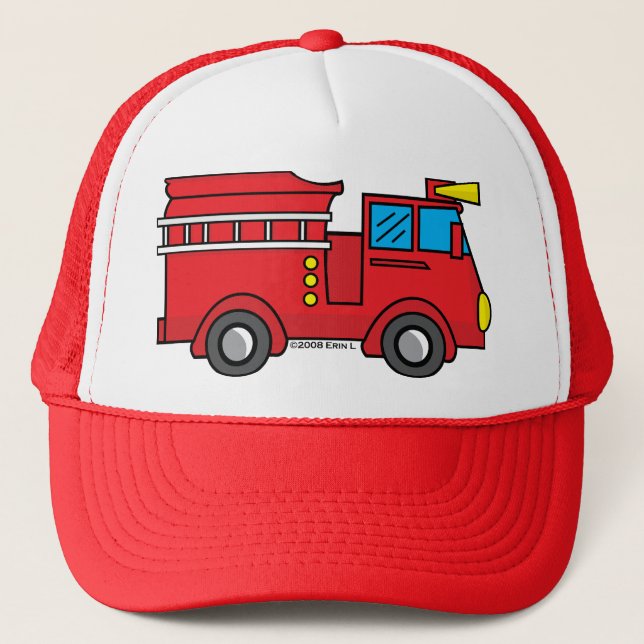 Lil Fire Truck Trucker Hat (Front)