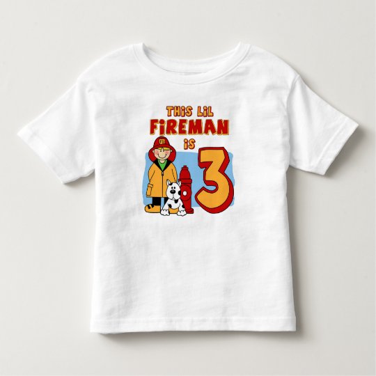 fireman birthday shirt