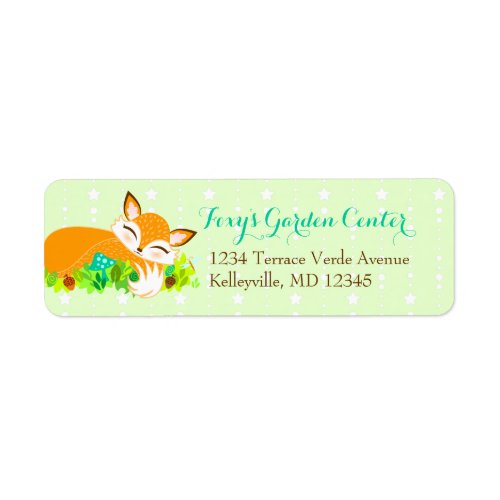 Lil Foxie Cub _ Custom Return Address Labels