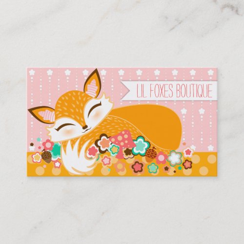 Lil Foxie Cub _ Cute Custom Business Cards