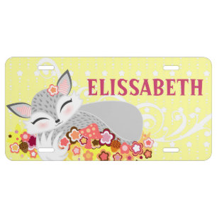 Lil Foxie Cub - Cute Custom Vanity Plate