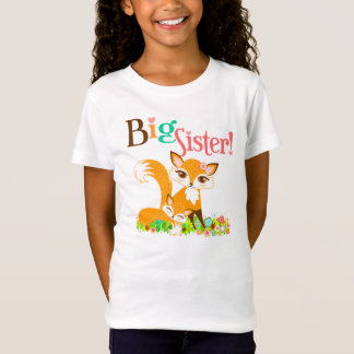 Lil Foxie Cubs - Cute Foxes Big Sister Tee Shirt