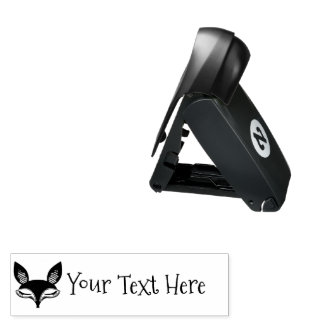 Lil Foxie Cute Fox Custom Text Pocket Stamp