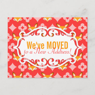 Lil Foxie - Cute Foxes Custom Moving / Moved Cards