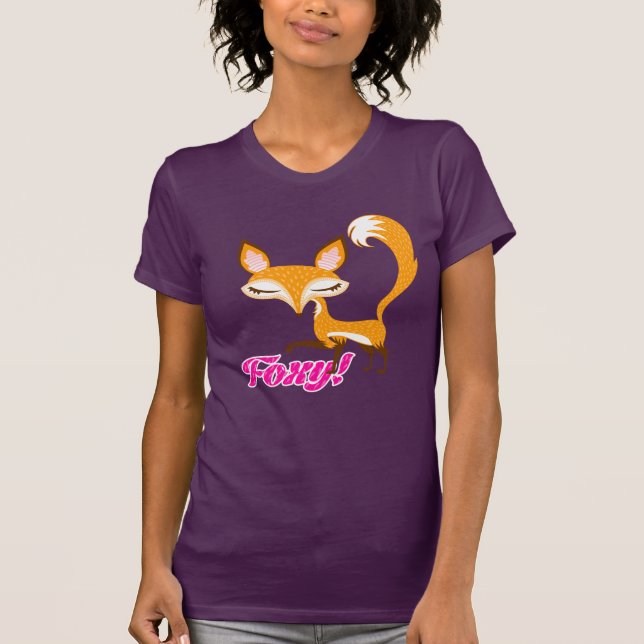 Lil Foxie - Cute "Foxy!" Illustration Tee (Front)