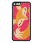 Lil Foxie - Cute Sleepy Fox Wood Phone Case