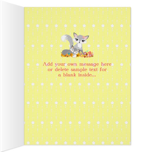 Lil Foxies Big Sister - Custom BIG Card (Inside (Right))