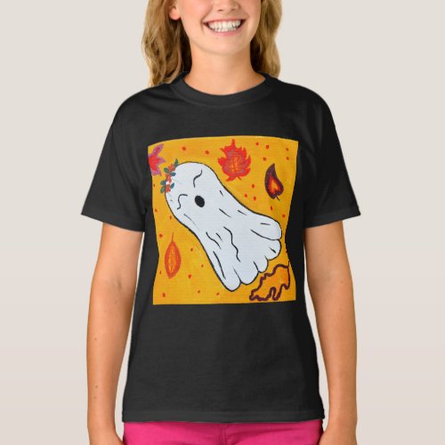 Lil Ghost by Babe Monet Art T_Shirt