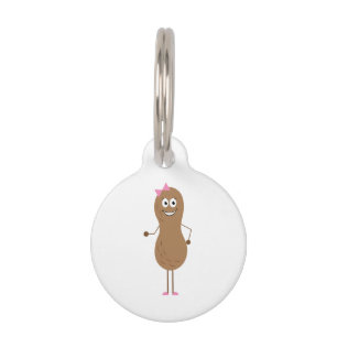 Lil Girl Peanut Pet ID Tag