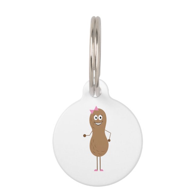 Lil Girl Peanut Pet ID Tag (Front)