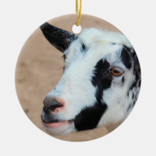 Lil goat  ceramic ornament