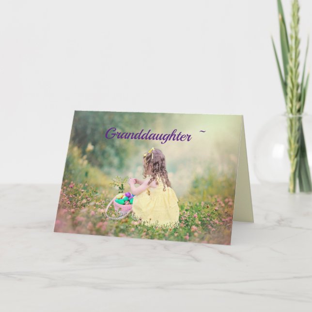 LIL GRANDDAUGHTER EASTER CARD (Front)