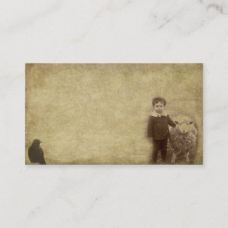 Lil' Guy & His Sheep- Prim Biz Cards