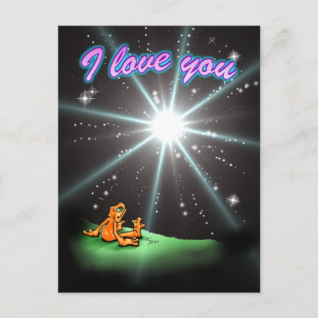 Lil Illow Orange - I love you my star Postcard (Front)