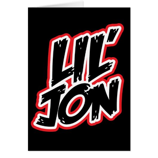 Lil Jon "Basic Logo" Cards (Front)