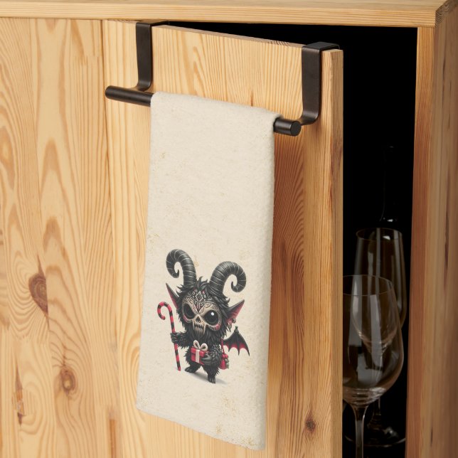 Lil Krampus Kitchen Towel (Thirds Fold)