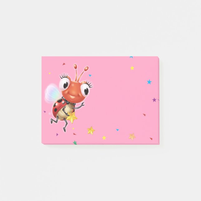 Lil Ladybug pink note block (Front)