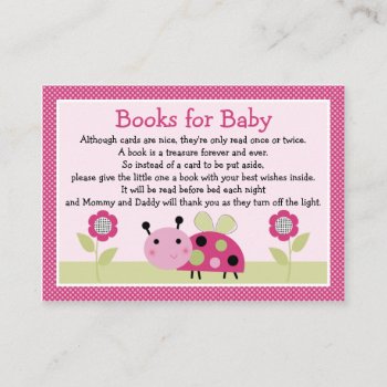 "lil Ladybug With Dots" Book Request Inserts by Personalizedbydiane at Zazzle