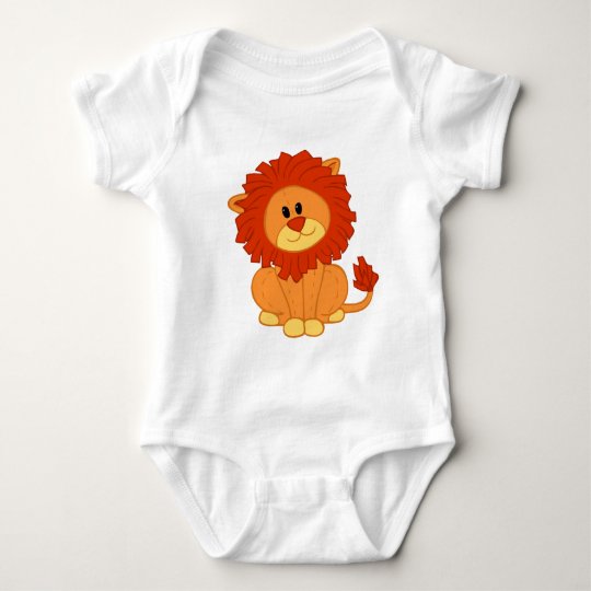 Li'l Lion Plush Baby Bodysuit