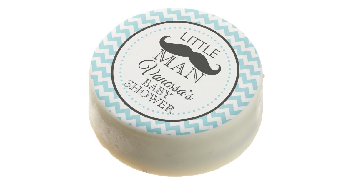 Lil Little Man Mustache Baby Shower Theme Chocolate Covered Oreo