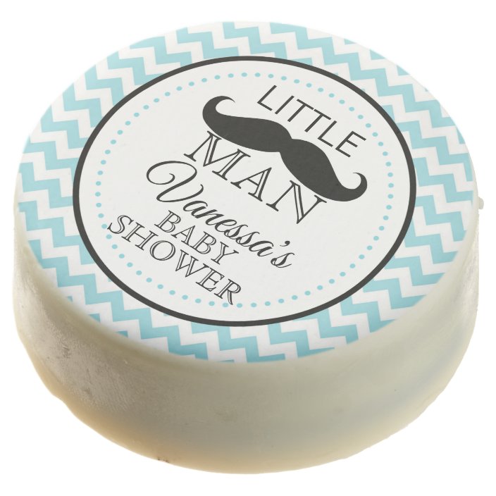 Lil Little Man Mustache Baby Shower Theme Chocolate Covered Oreo Zazzle Com