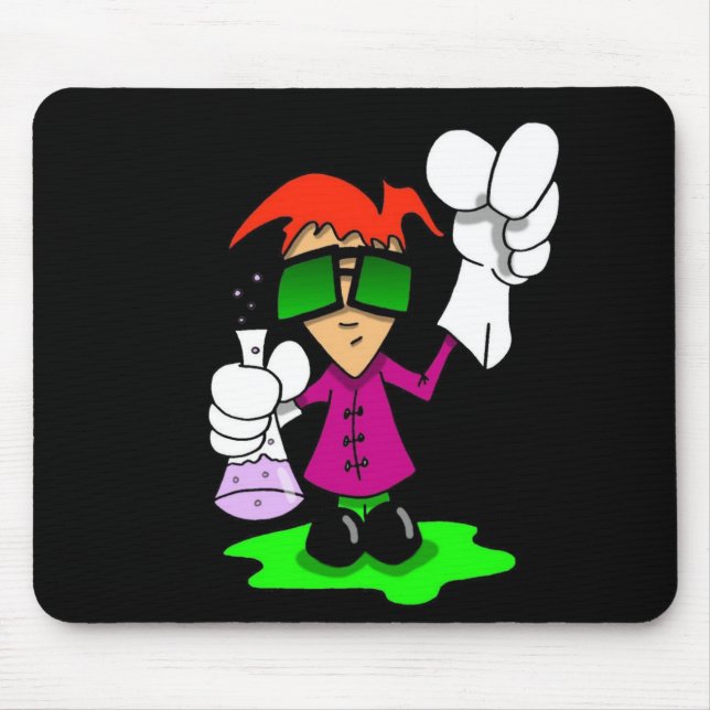 Lil Mad Scientist dark Mouse Pad (Front)