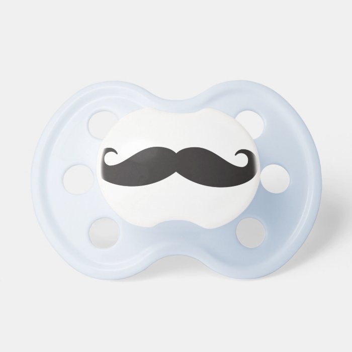 Lil Man mustache pacifier