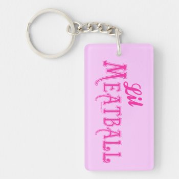 Lil Meatball Keychains by Method77 at Zazzle