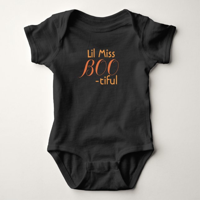 Lil Miss "Boo--tiful" Baby Bodysuit (Front)