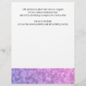 Lil Miss Claudia Order Form (Back)