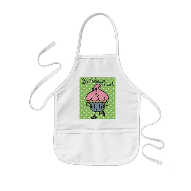 Lil' Miss Cuppy Cake Birthday Apron (Front)