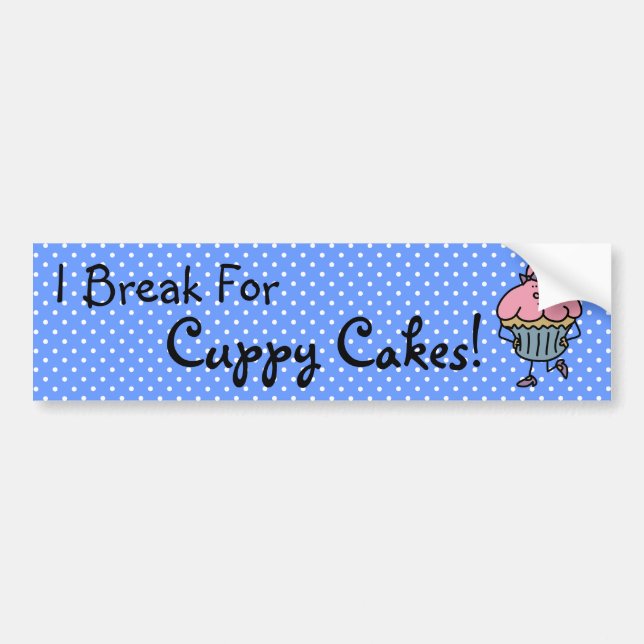 Lil' Miss Cuppy Cake Bumper Sticker (Front)