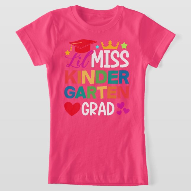 Lil Miss Kindergarten Grad T-Shirt (Laydown)