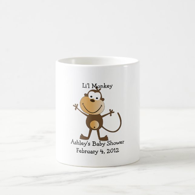 Li'l Monkey Baby Shower Favor Mug (Center)